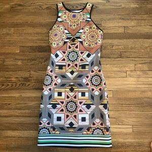 Clover Canyon Neoprene Graphic Mini Dress, Small